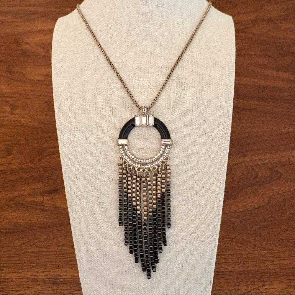 Martine Wester London | Art Deco Pendant | 42” Length